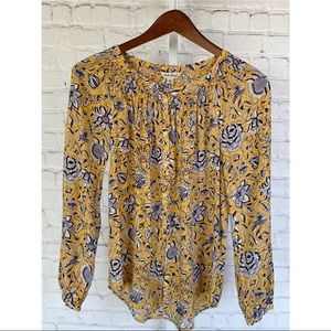 COPY - Lucky Brand Floral Top Button Down Long Sl…